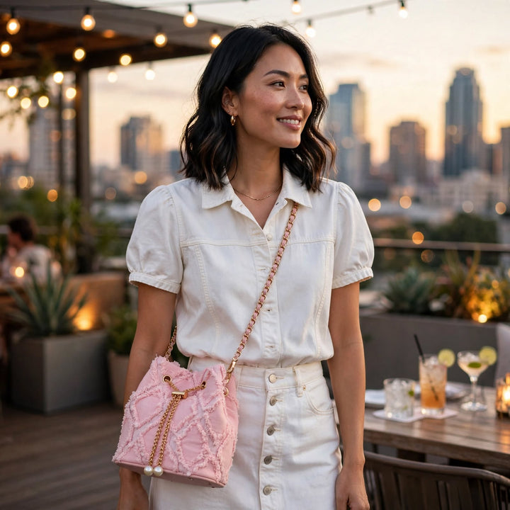 Dolly Denim Bucket Bag