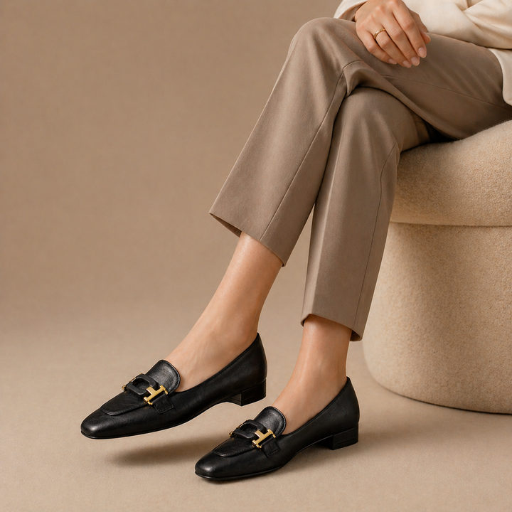 Colette Buckle Loafers - London Lake