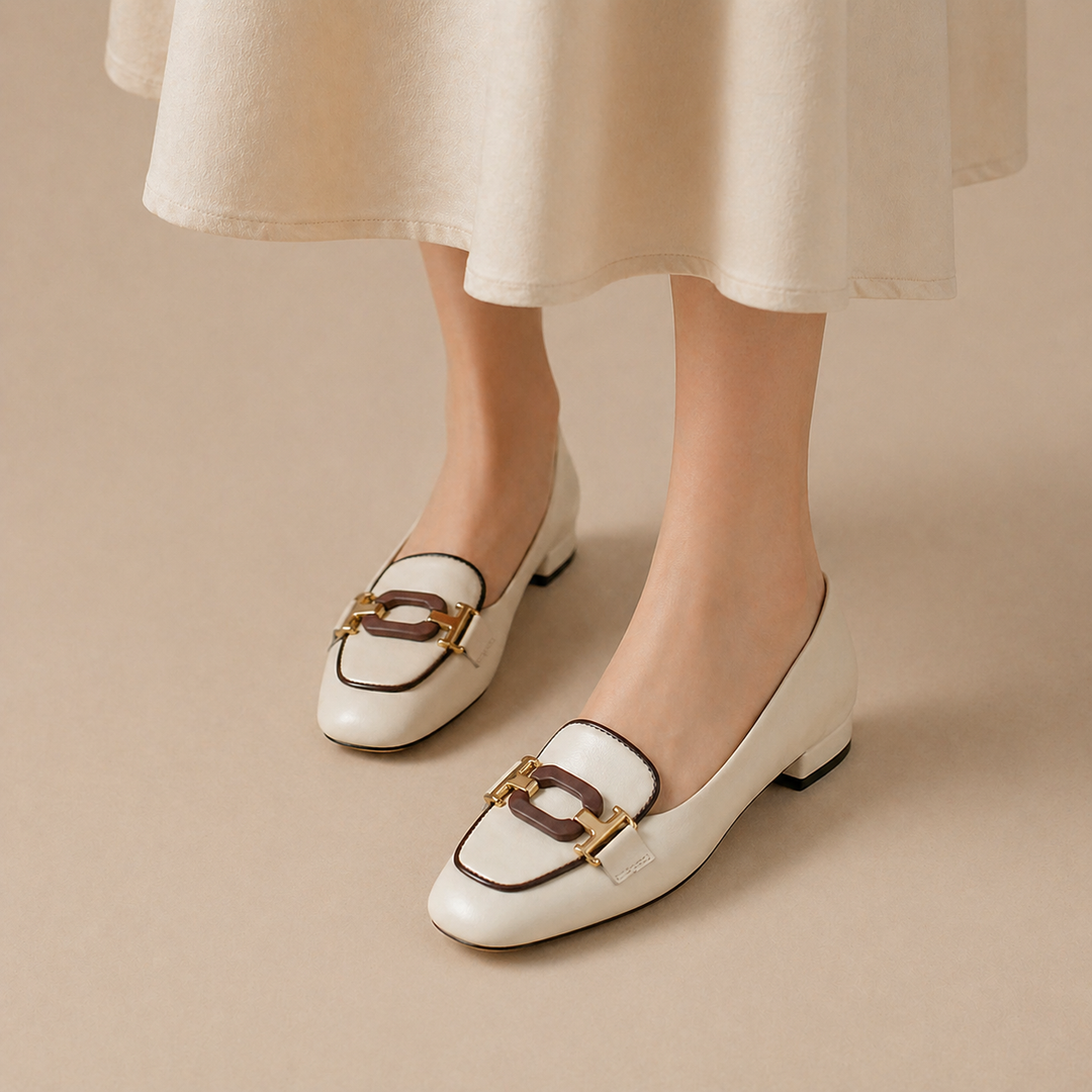 Colette Buckle Loafers - London Lake
