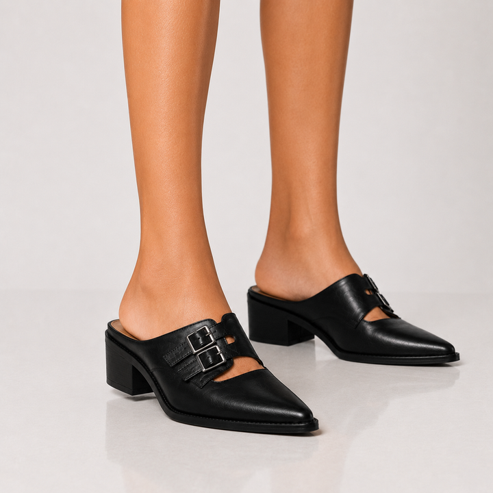 Eloisa Pointed Mules - London Lake