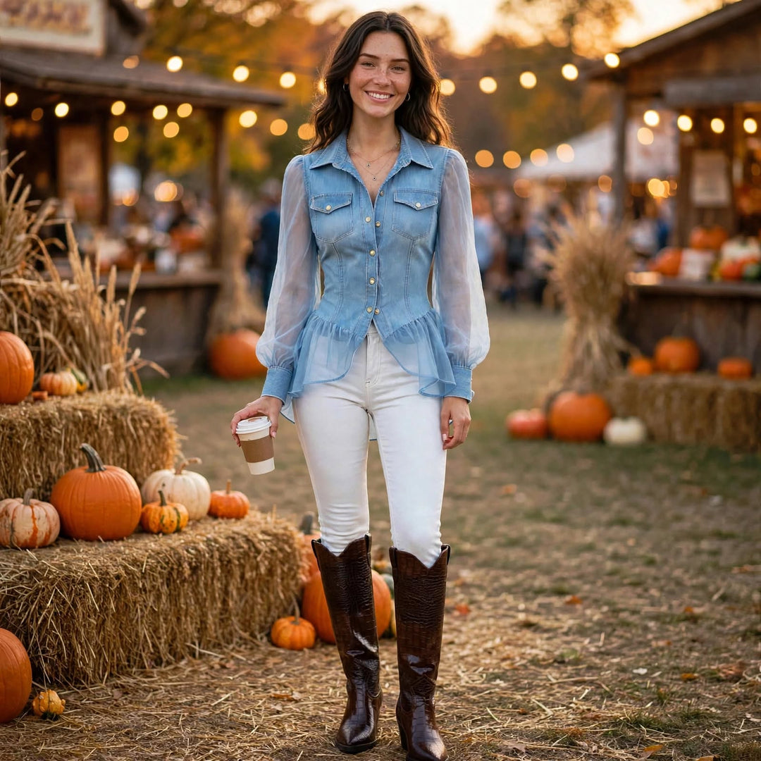 Cassidy Denim Blouse