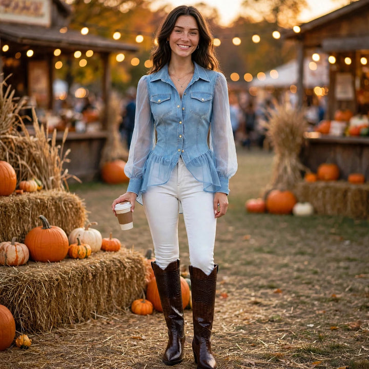 Cassidy Denim Blouse