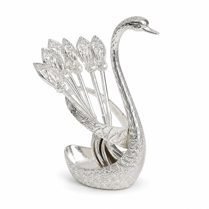 Regal Feather Swan Spoon Set
