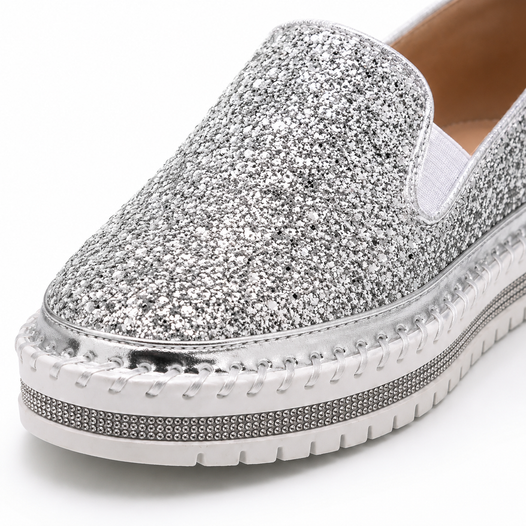 Lindsay Glitter Loafers