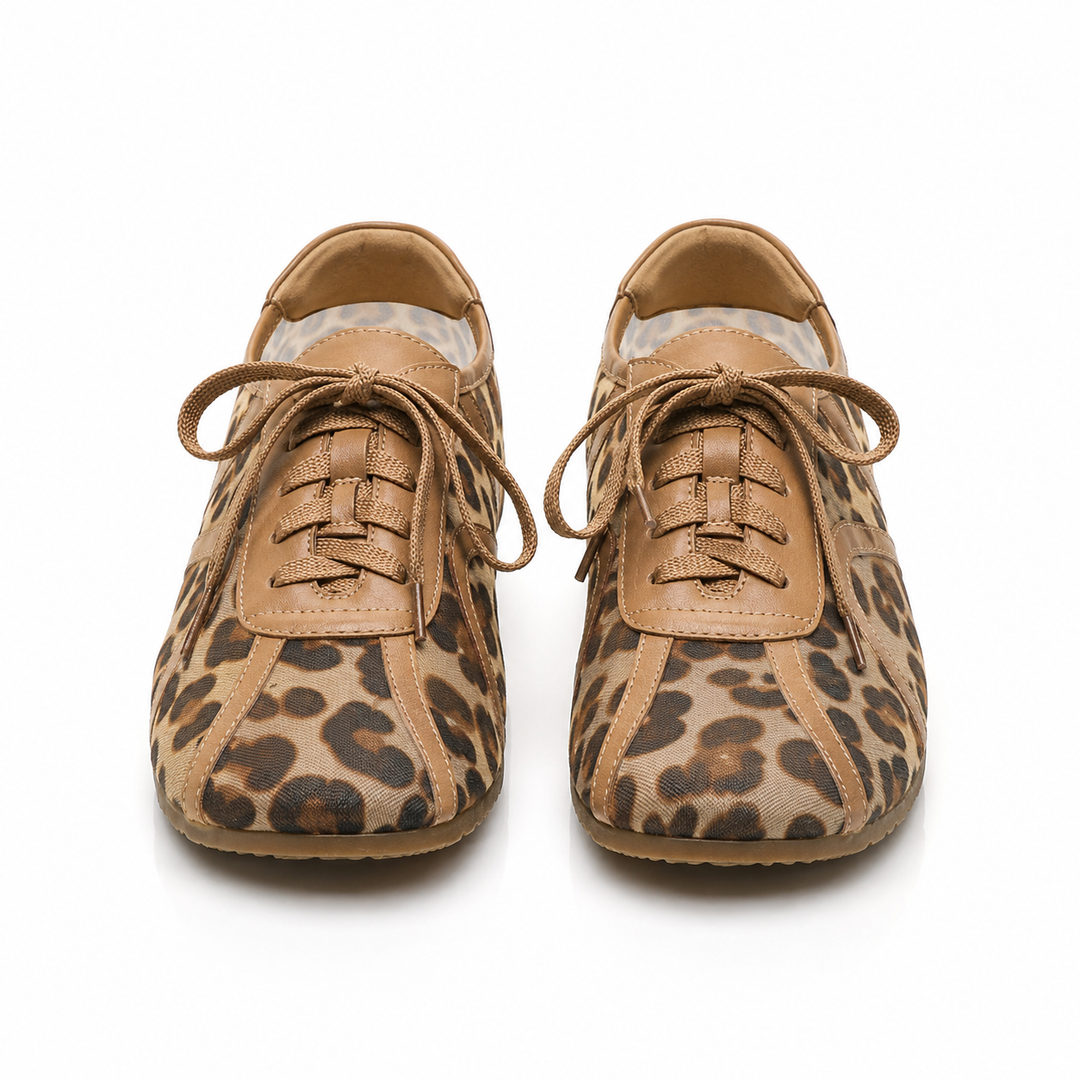 Leopard Mesh Sneakers