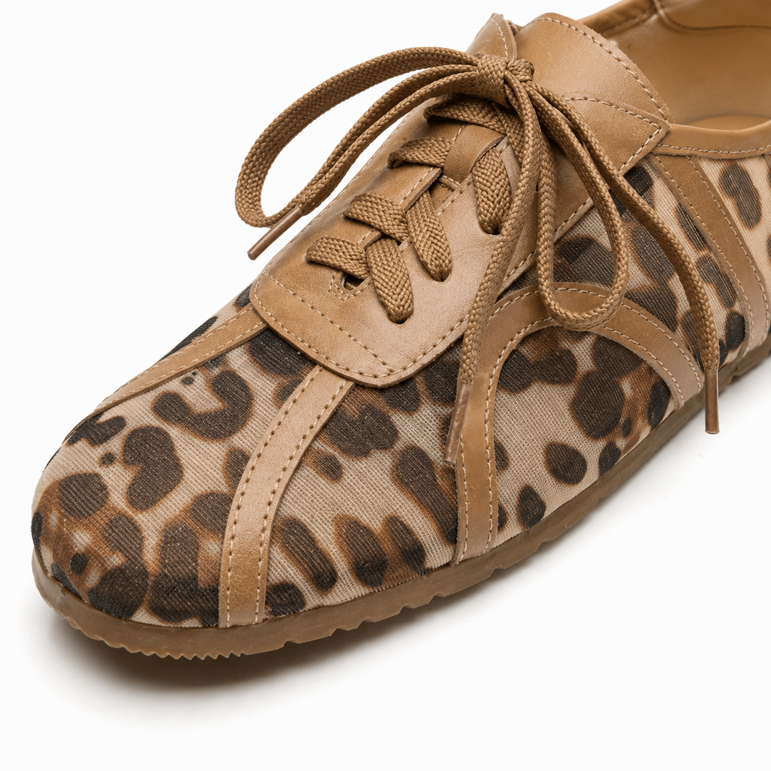 Leopard Mesh Sneakers