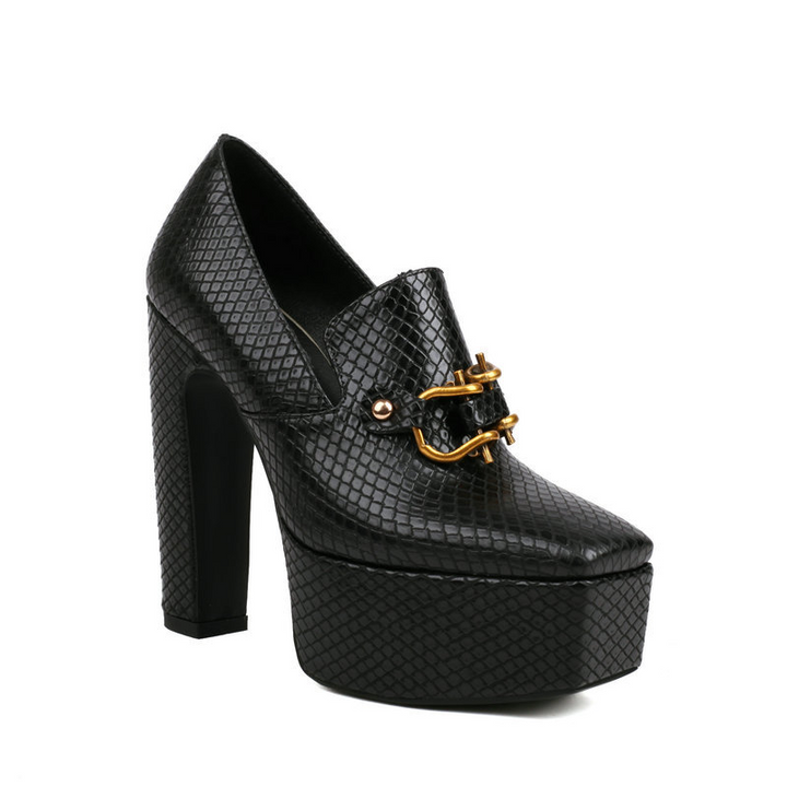 Milano Bit Platform Heels - London Lake