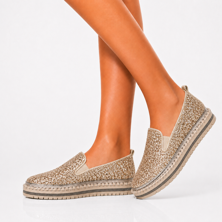 Lindsay Glitter Loafers