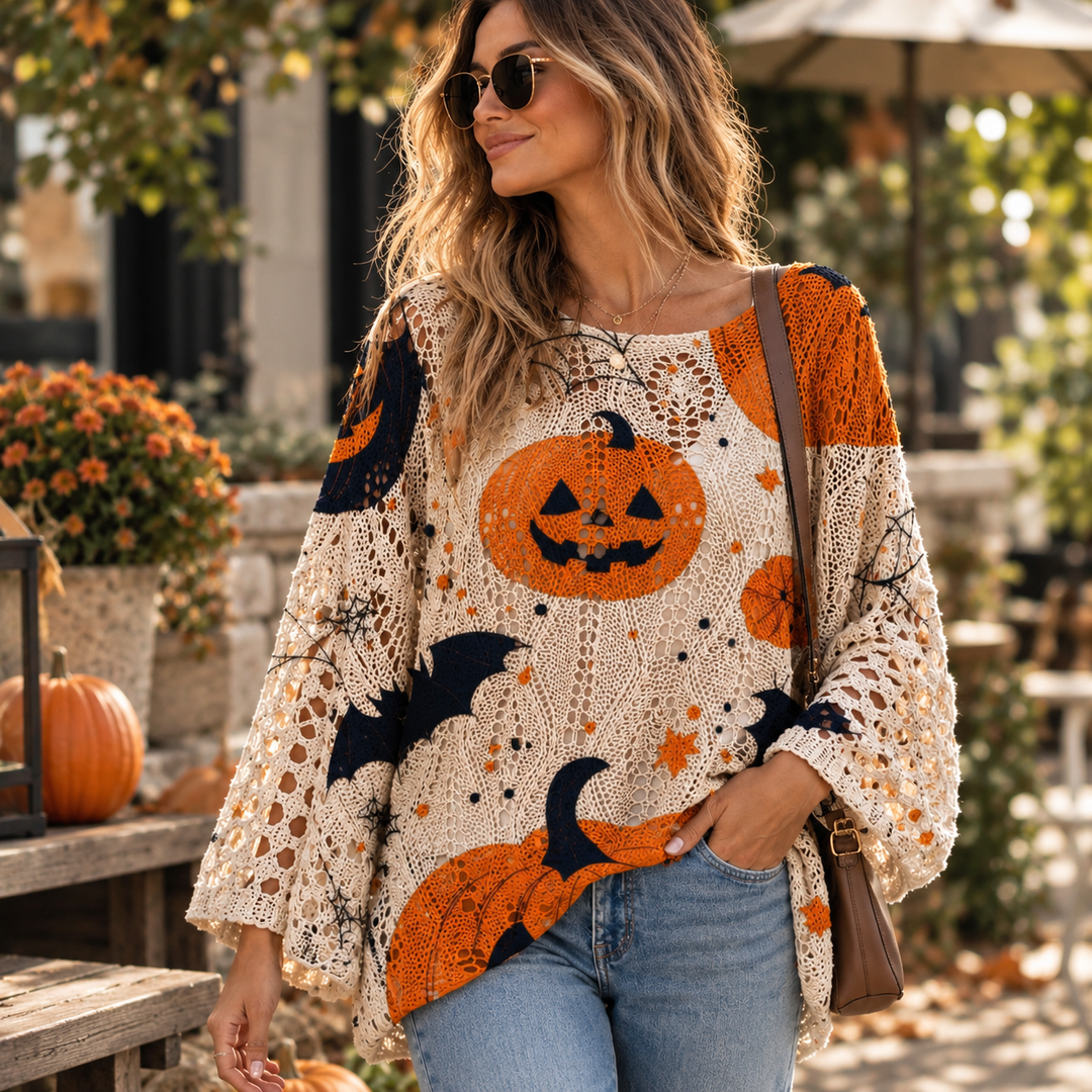 Midnight Harvest Crochet Sweater