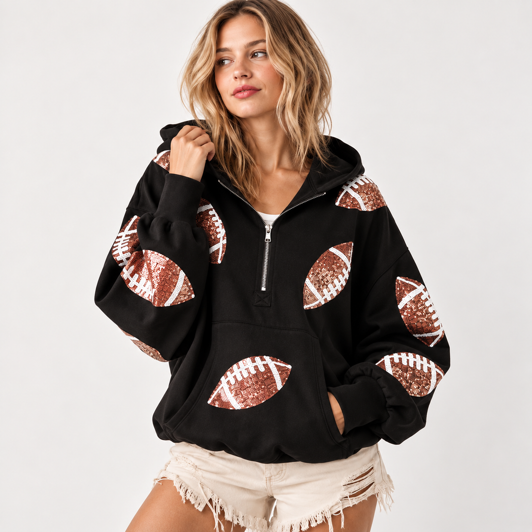 Peyton Sequin Game Day Hoodie