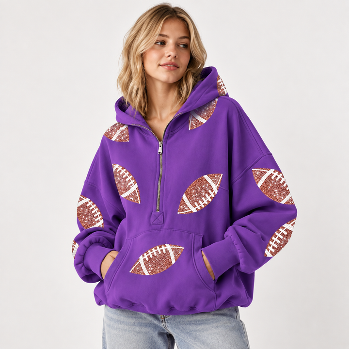 Peyton Sequin Game Day Hoodie