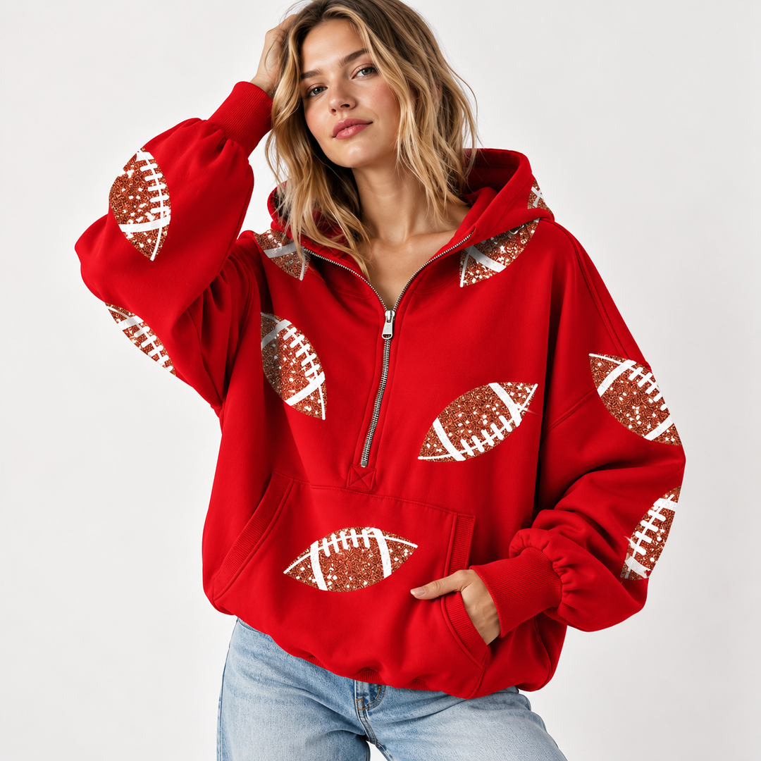Peyton Sequin Game Day Hoodie