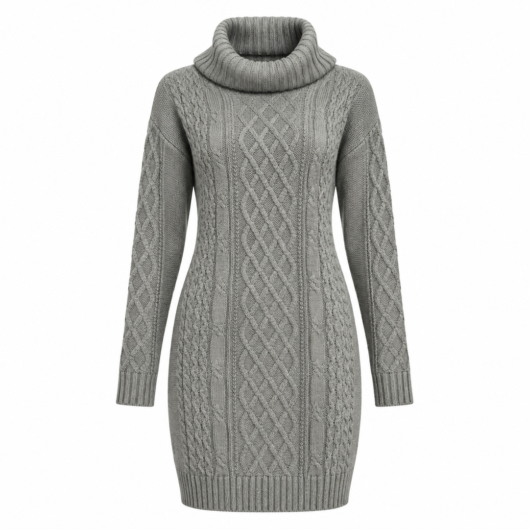 Samantha Cable Knit Sweater Dress