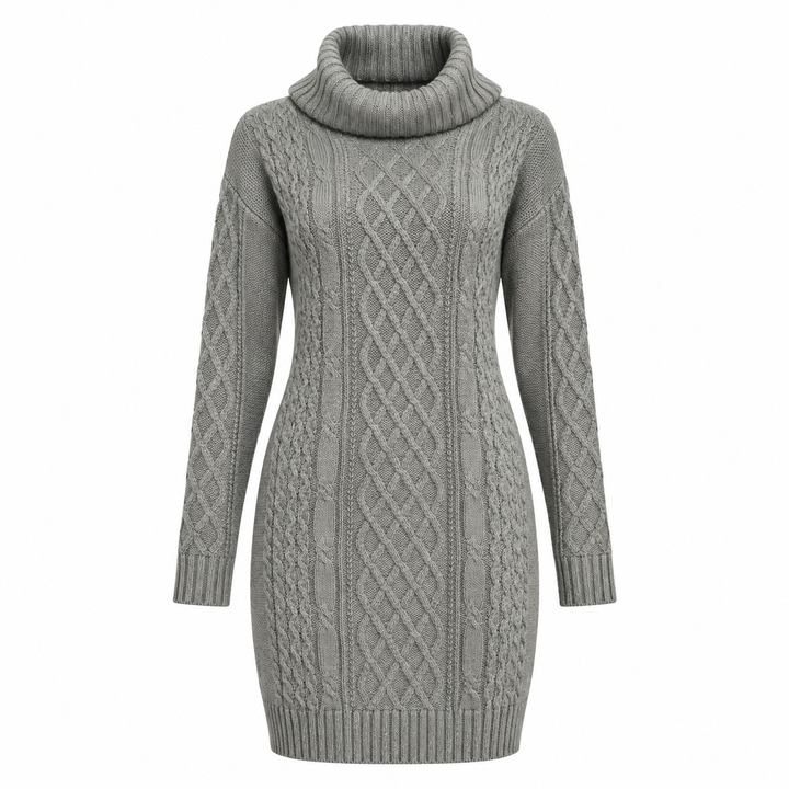 Samantha Cable Knit Sweater Dress