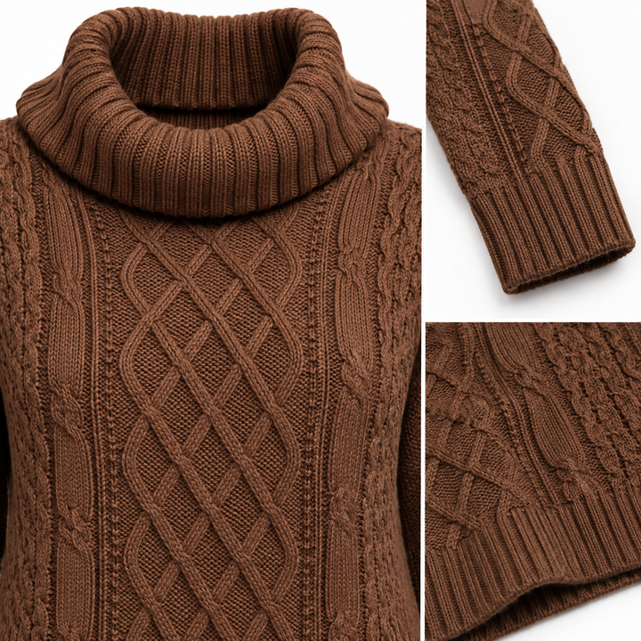 Samantha Cable Knit Sweater Dress