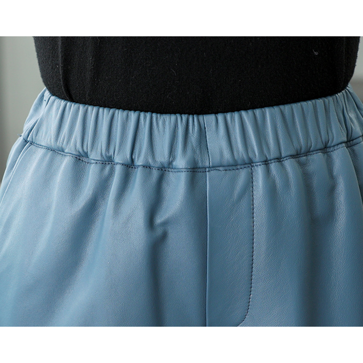 Sloane Leather Pants - London Lake