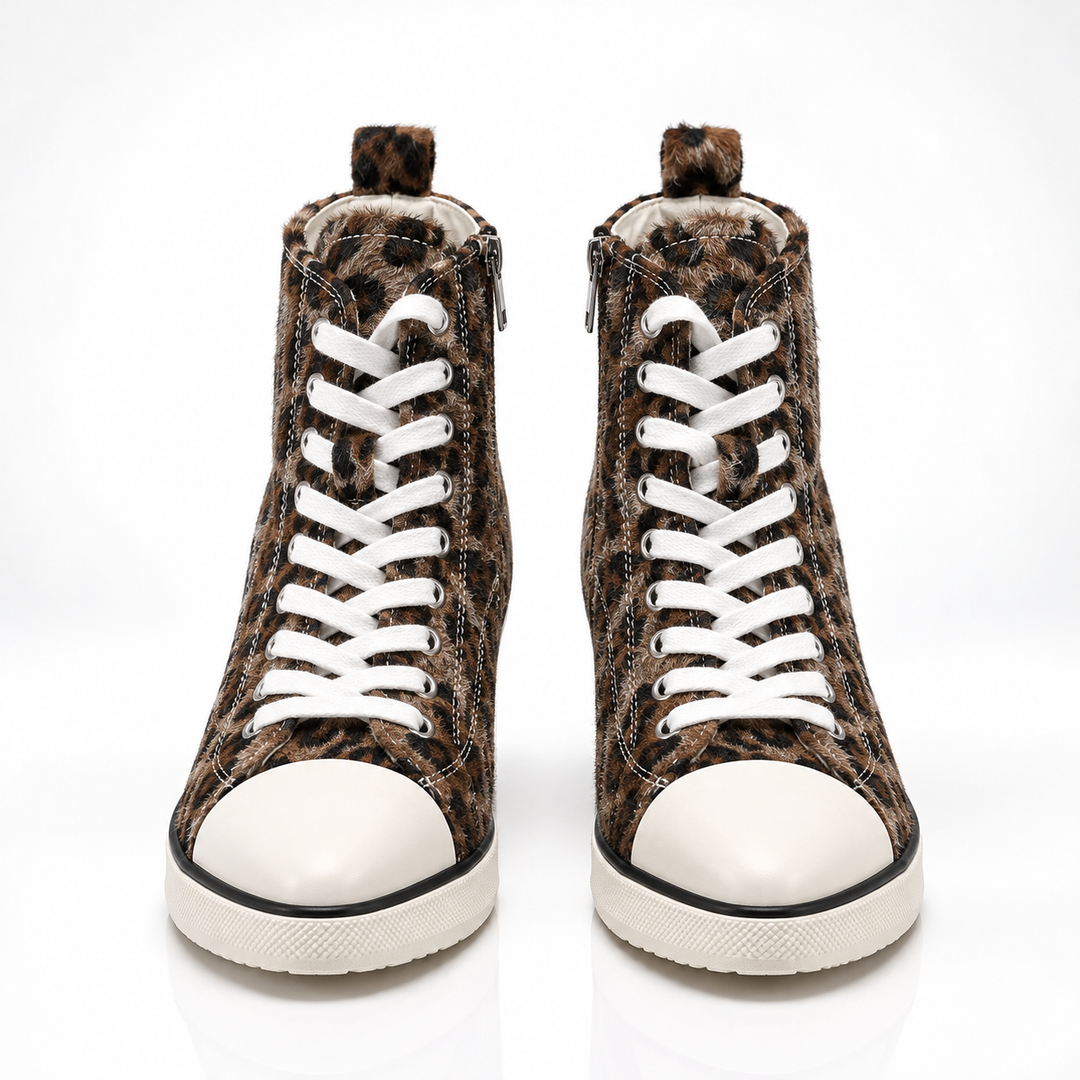 Stephanie High-Top Wedge Sneakers