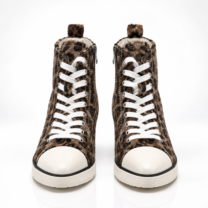 Stephanie High-Top Wedge Sneakers