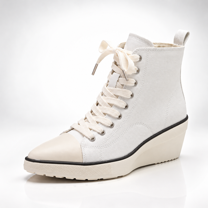 Stephanie High-Top Wedge Sneakers