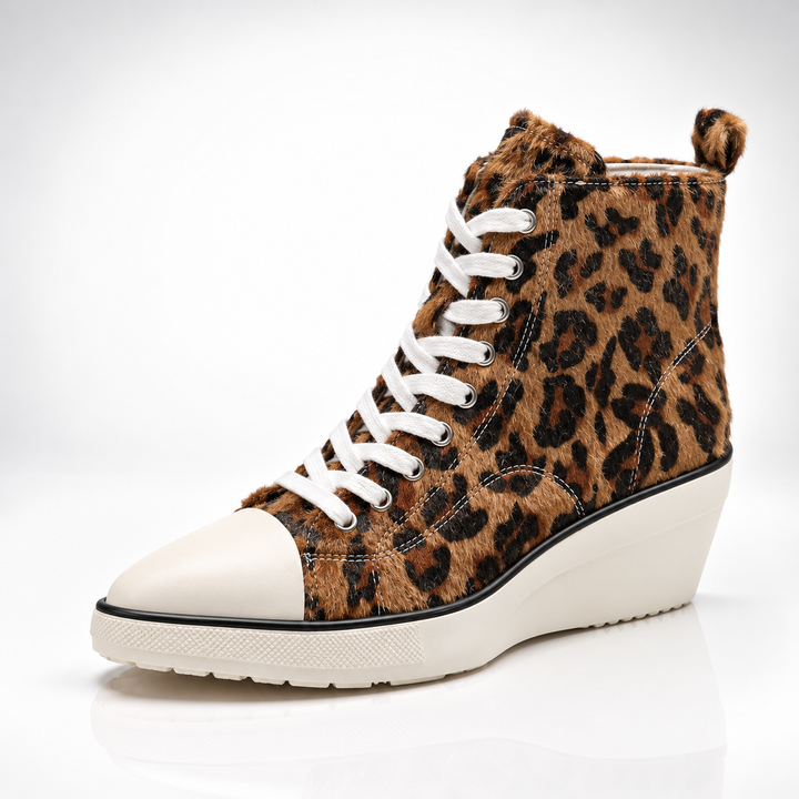Stephanie High-Top Wedge Sneakers