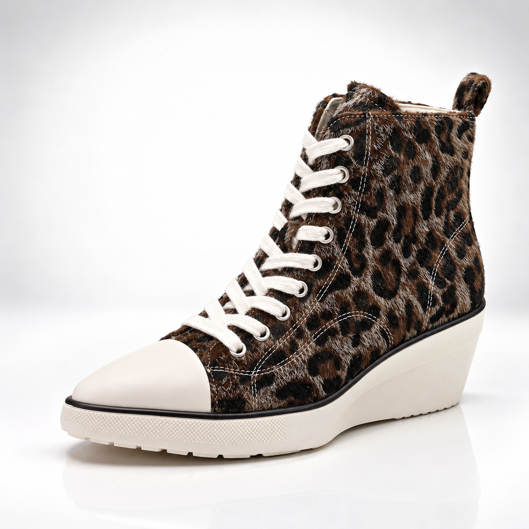 Stephanie High-Top Wedge Sneakers