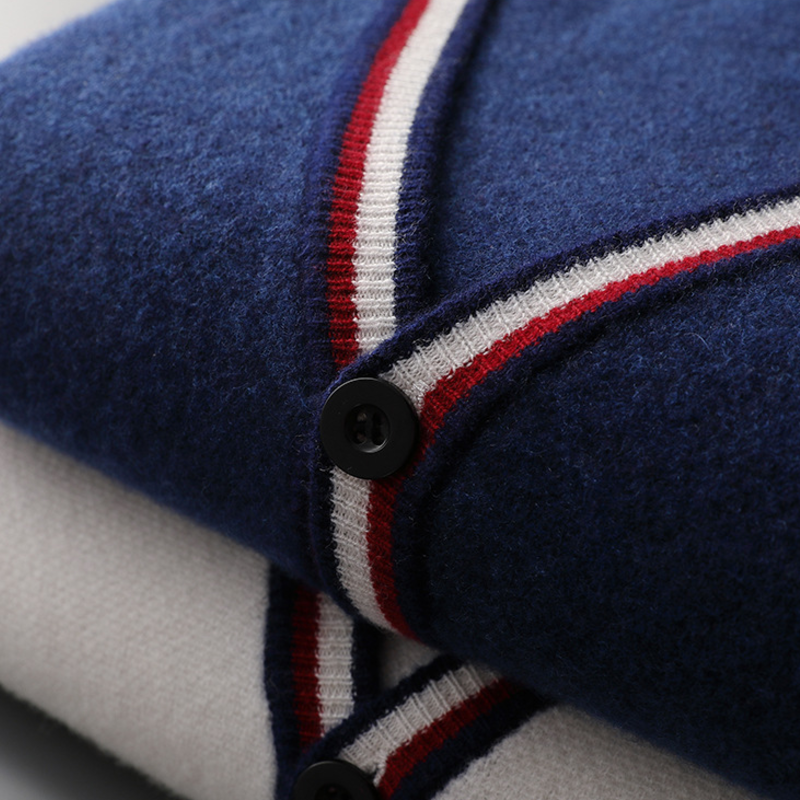 Highland Crest Merino Cardigan - London Lake