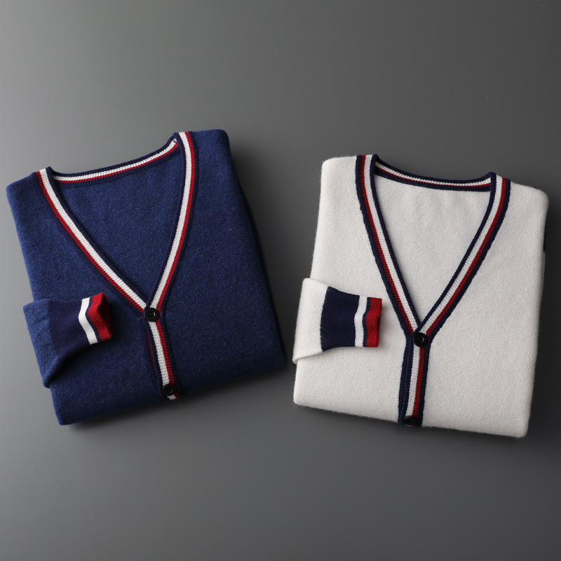 Highland Crest Merino Cardigan - London Lake