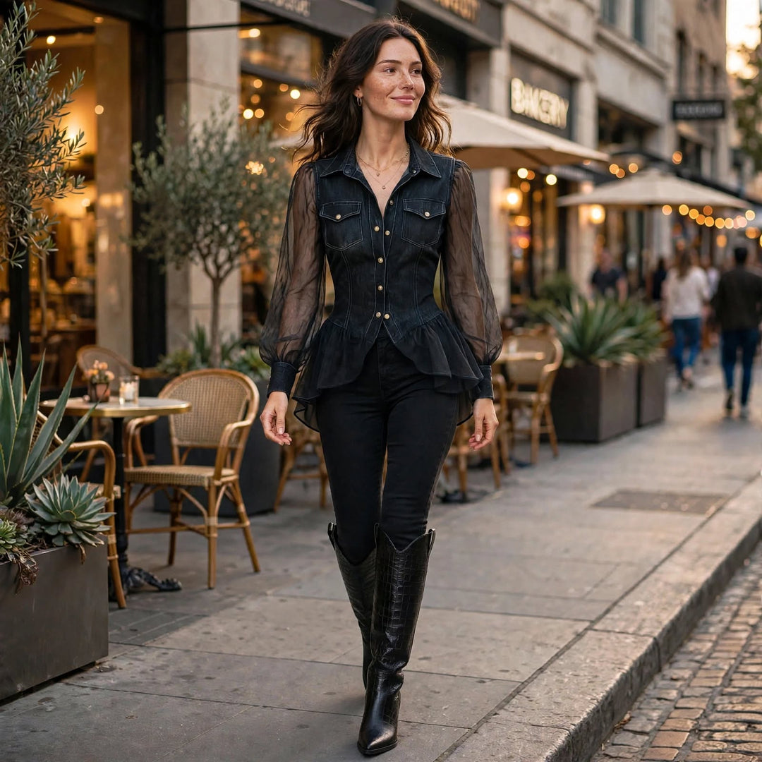 Cassidy Denim Blouse